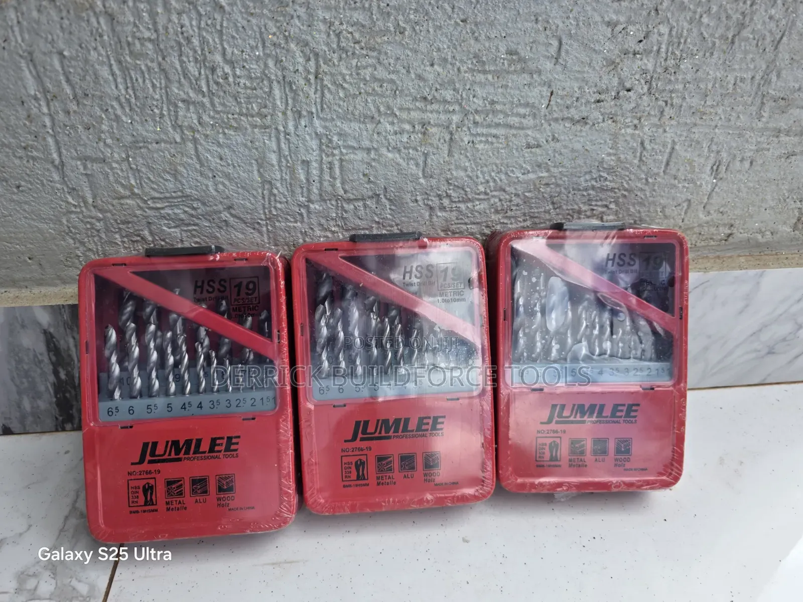 Jumlee 19pcs HSS Bits Set