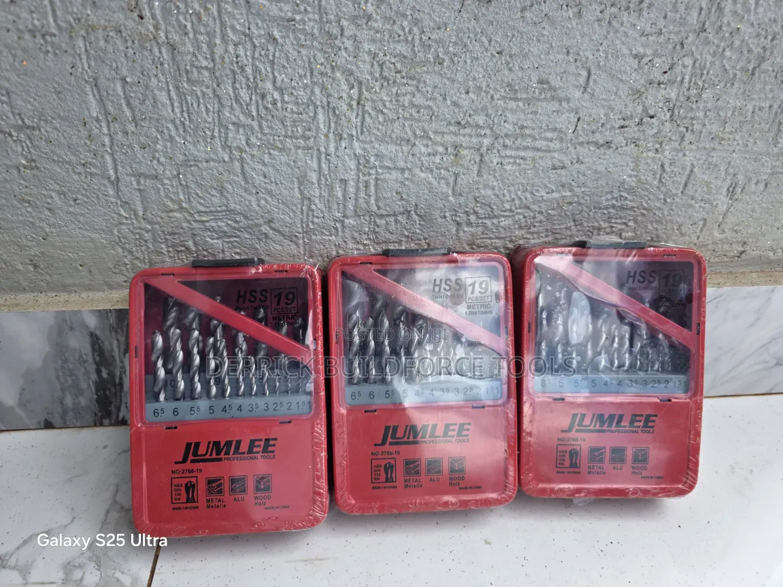 Jumlee 19pcs HSS Bits Set