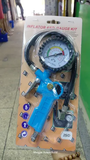 Air Pressure Tyre Gauge Inflating Gun