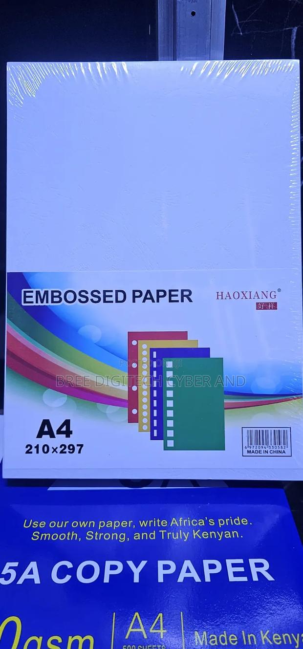 White Embossed Paper