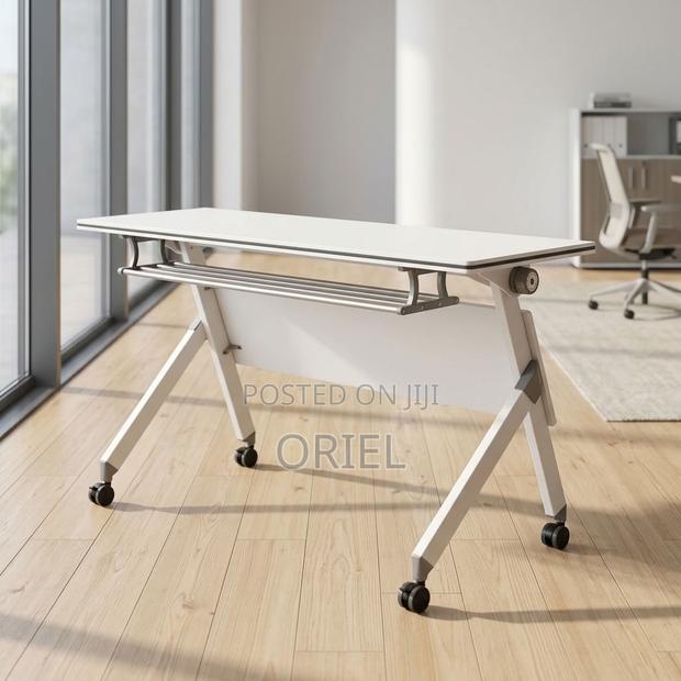 Office Desk : White Foldable Office Desk - thumbnail 11