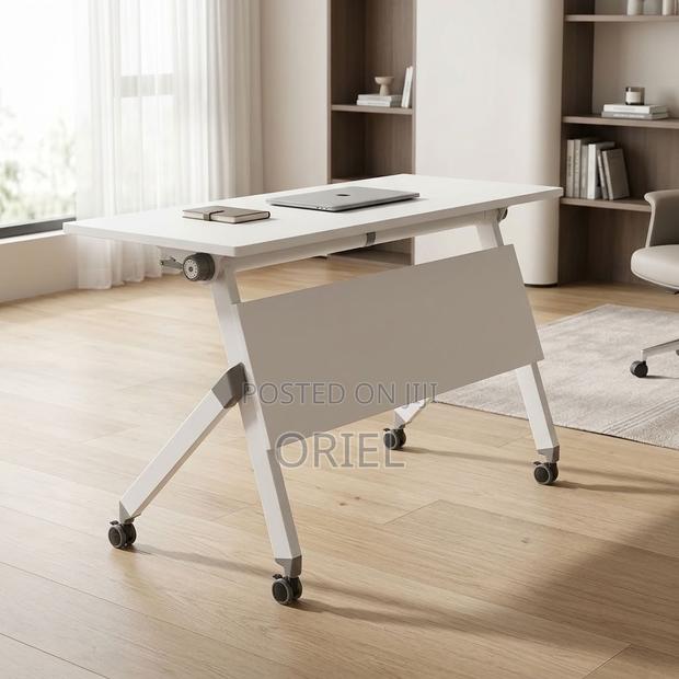Office Desk : White Foldable Office Desk - thumbnail 12