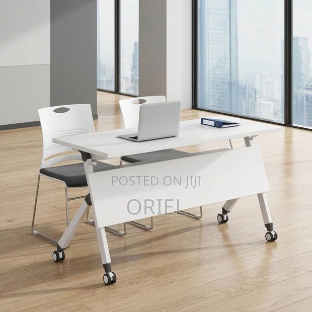 Office Desk : White Foldable Office Desk - thumbnail 13