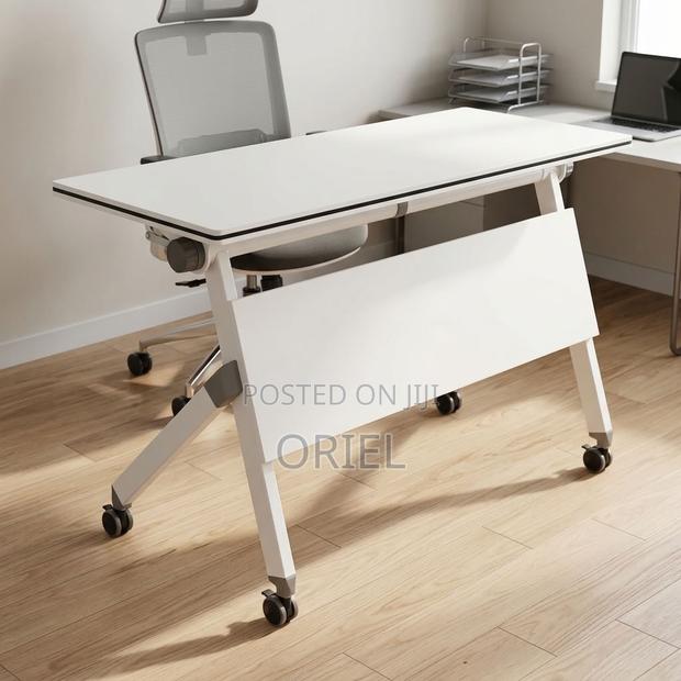 Office Desk : White Foldable Office Desk - thumbnail 15
