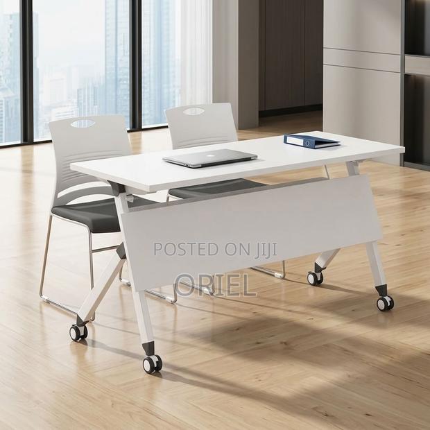 Office Desk : White Foldable Office Desk - thumbnail 19