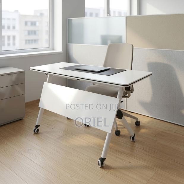 Office Desk : White Foldable Office Desk - thumbnail 20