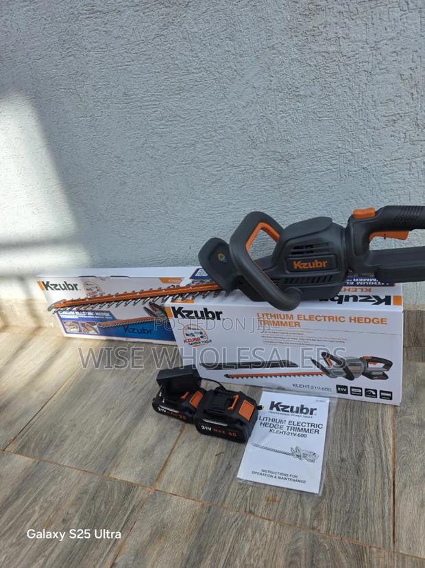 Kzubr Lithium Electric Hedge Trimmer (Model KLEHT-21V-600)