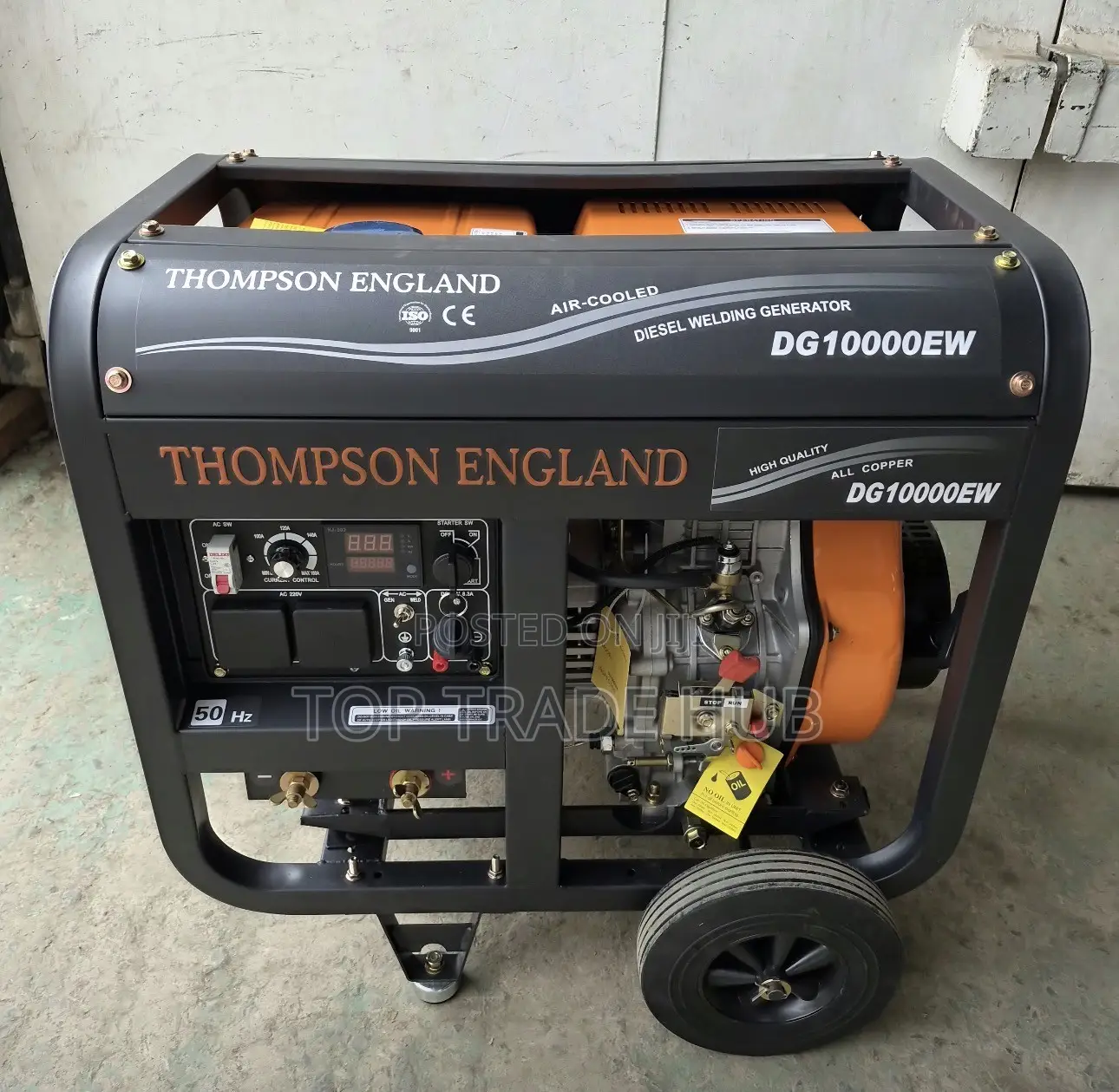 Thompson England Welding Generator 180A 10kVA Single Phase