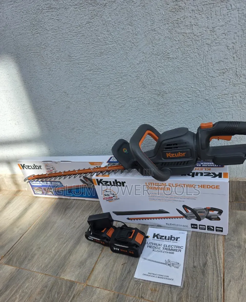 Kzbur Cordless Hedge Trimmer With Two Batteries