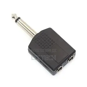 6.3mm Male to 2 X 6.3mm Female 6.35mm Male to 6.35mm Dual Female