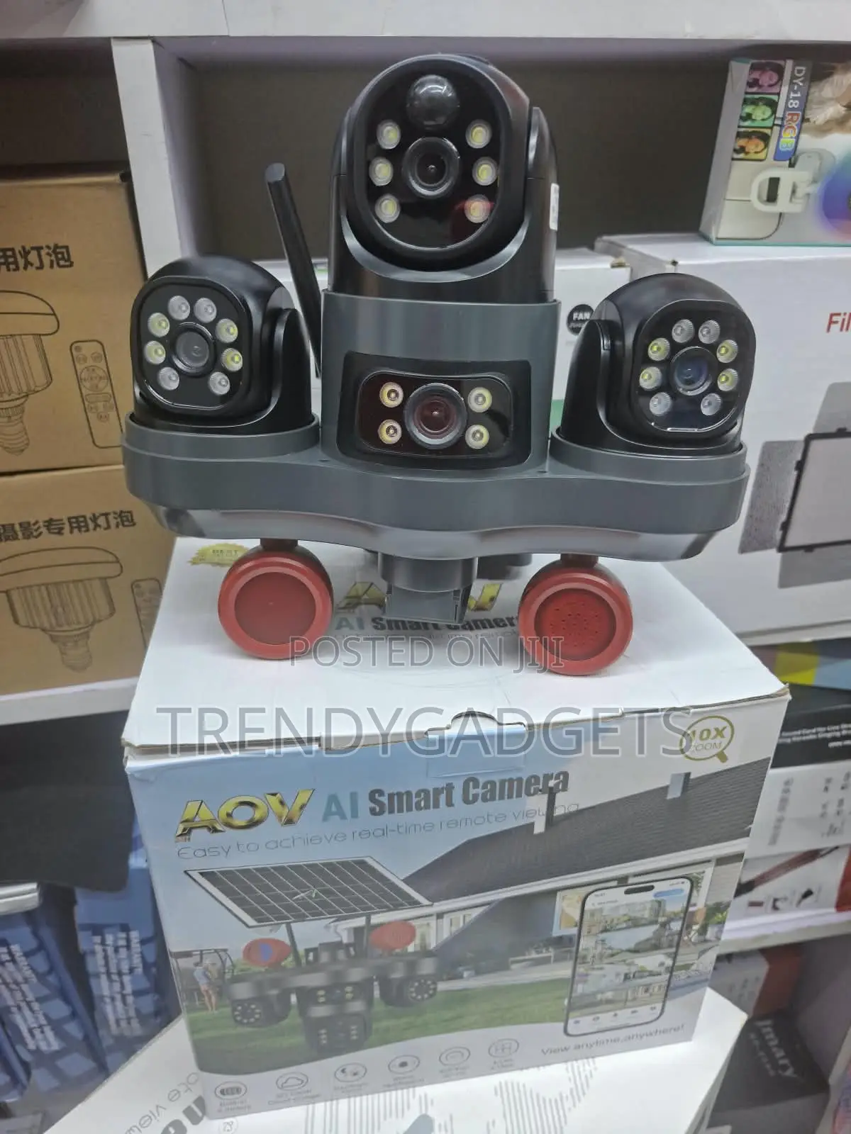 V380 Pro Solar CCTV Camera With Motion Tracking and Audio