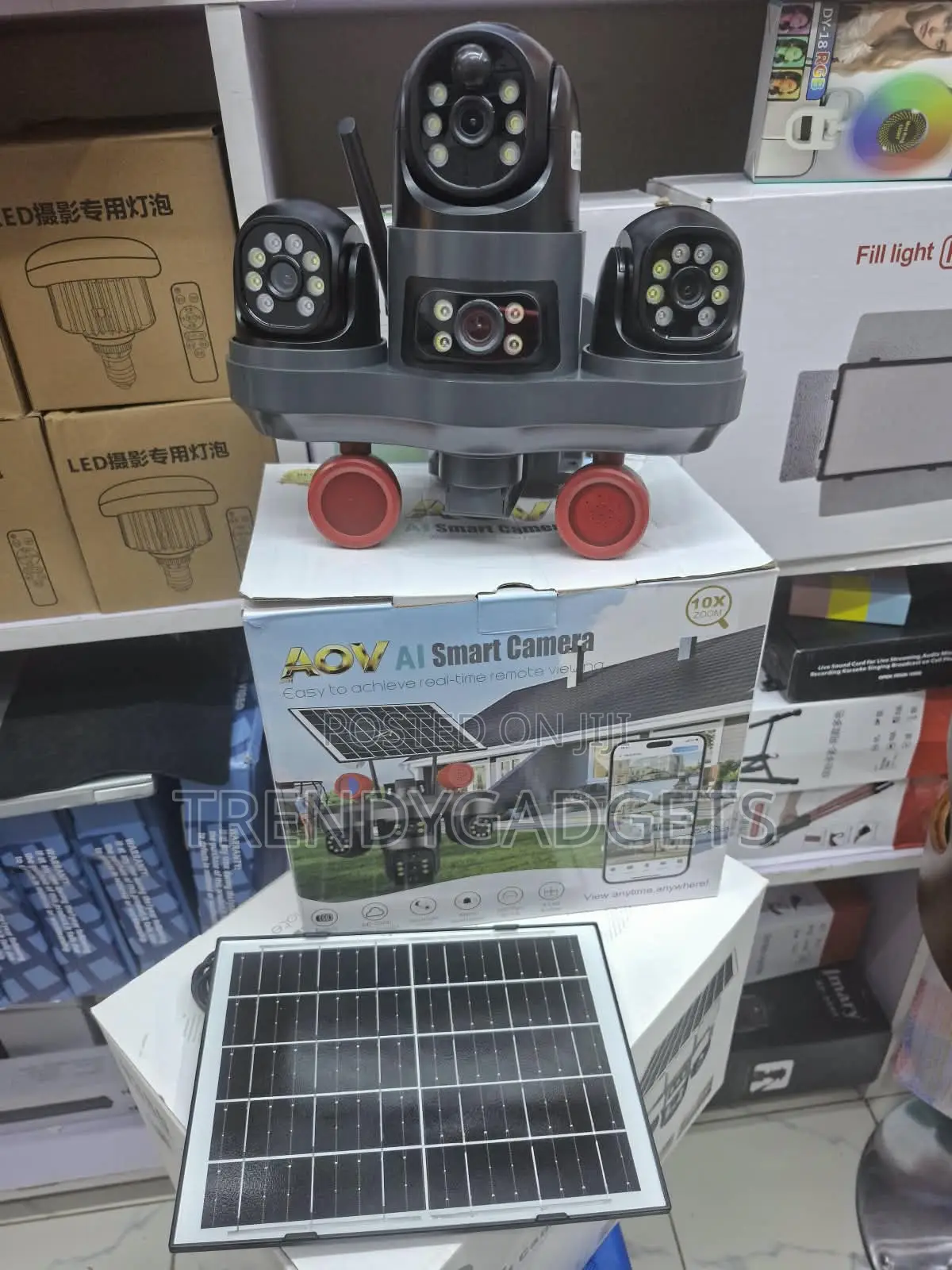 V380 Pro Solar CCTV Camera With Motion Tracking and Audio