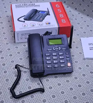6588 Wireless Office Phone With LCD Screen and Numeric Keypad