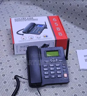 6588 Wireless Office Phone With LCD Screen and Numeric Keypad