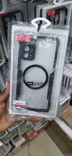 Xundd MagSafe Clear Cas Black Bumper Built for Samsung Galaxy Note 20