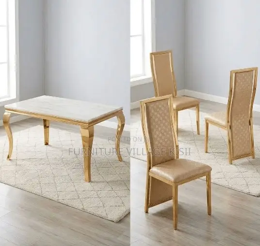 6-Seater Marble Dining Set