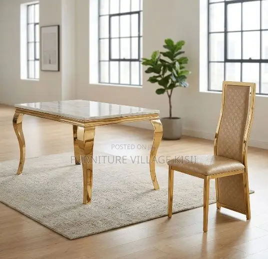 6-Seater Marble Dining Set