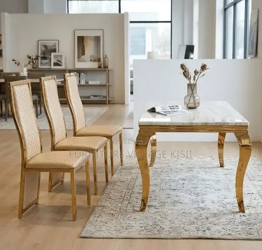 6-Seater Marble Dining Set