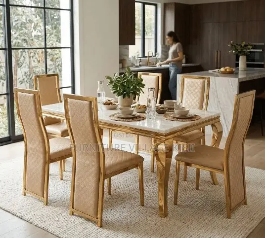 6-Seater Marble Dining Set