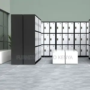 Office Cabinet : 9-Compartment Individual Lockable Storage Cabinet