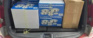 6pc Set Aluminum Cookware Sufuria Big Size