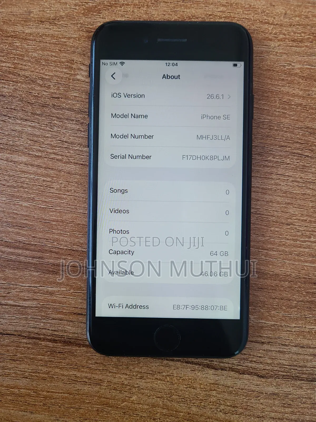 Apple iPhone SE (2020) 64 GB Black