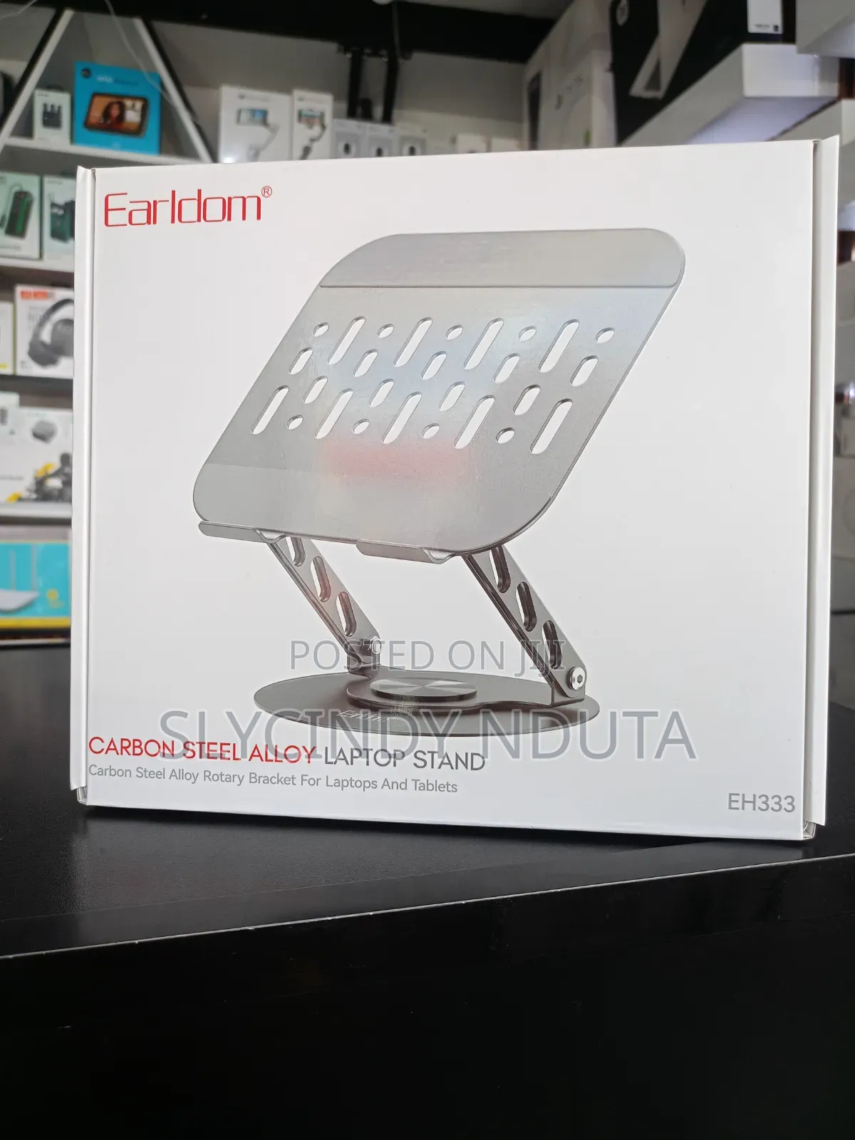 Earldom Carbon Steel Alloy Laptop Stand EH333