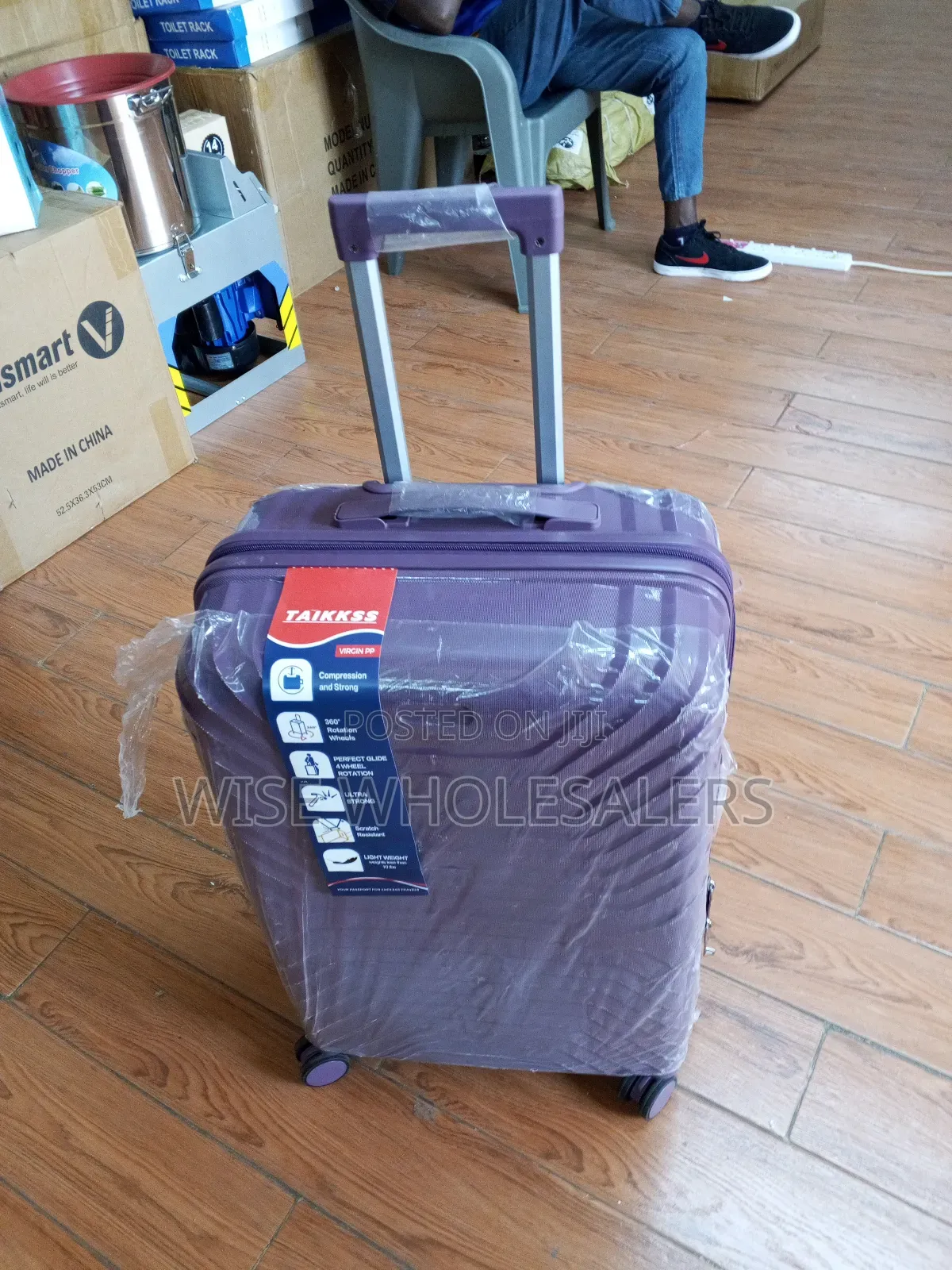 Rubber Medium Suitcase Doube Zip High Quality Travelling Bag Size 29