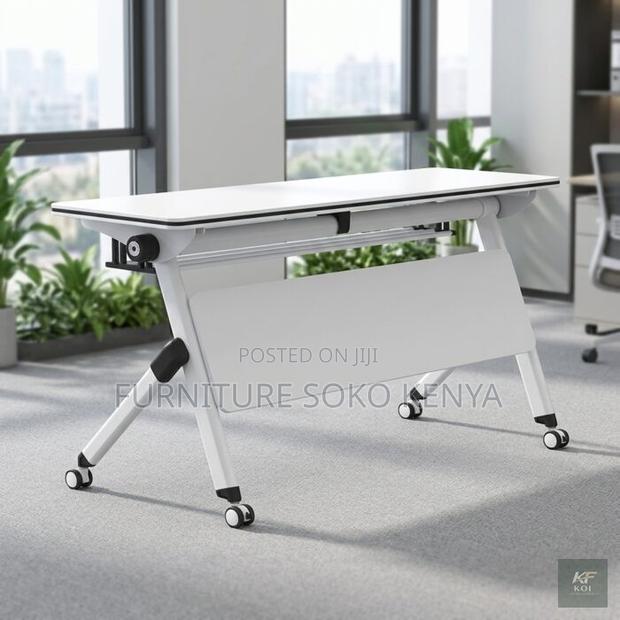 Office Desk : 1.2M Foldable Engineered Wood Tabletop Desk - thumbnail 2