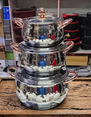 Heavy 6pcs High Quality Stainless Steel Kaisavilla Cookware Set .*