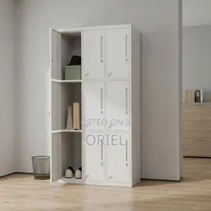 Office Cabinet : 9-Door Institutional Locker Cabinet