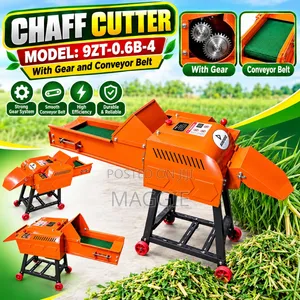 With Gear and Conveyor Belt Chaffcutter