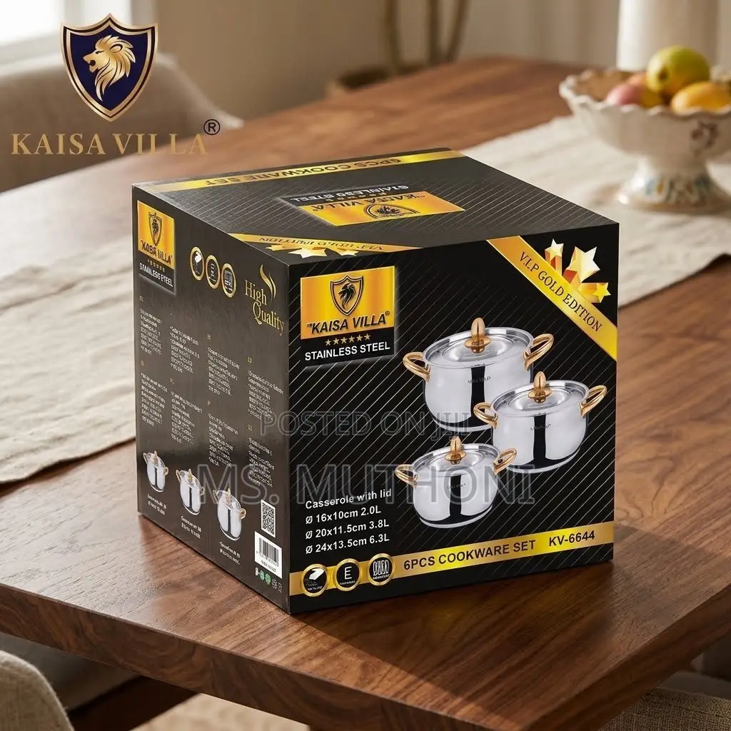 Premium 6pcs Stainless Steel Cookware