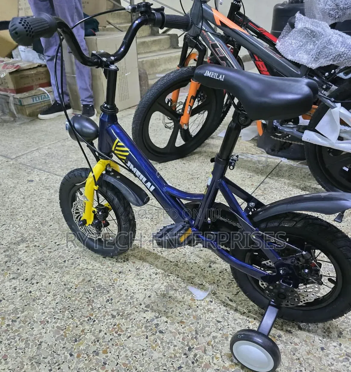 JMEILAI Kids Bicycle With Disk Brakes 12"