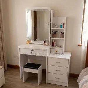 White Vanity Drezssin Mirror