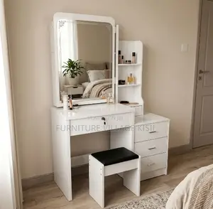 White Vanity Drezssin Mirror