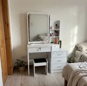 White Vanity Drezssin Mirror