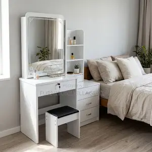 White Vanity Drezssin Mirror