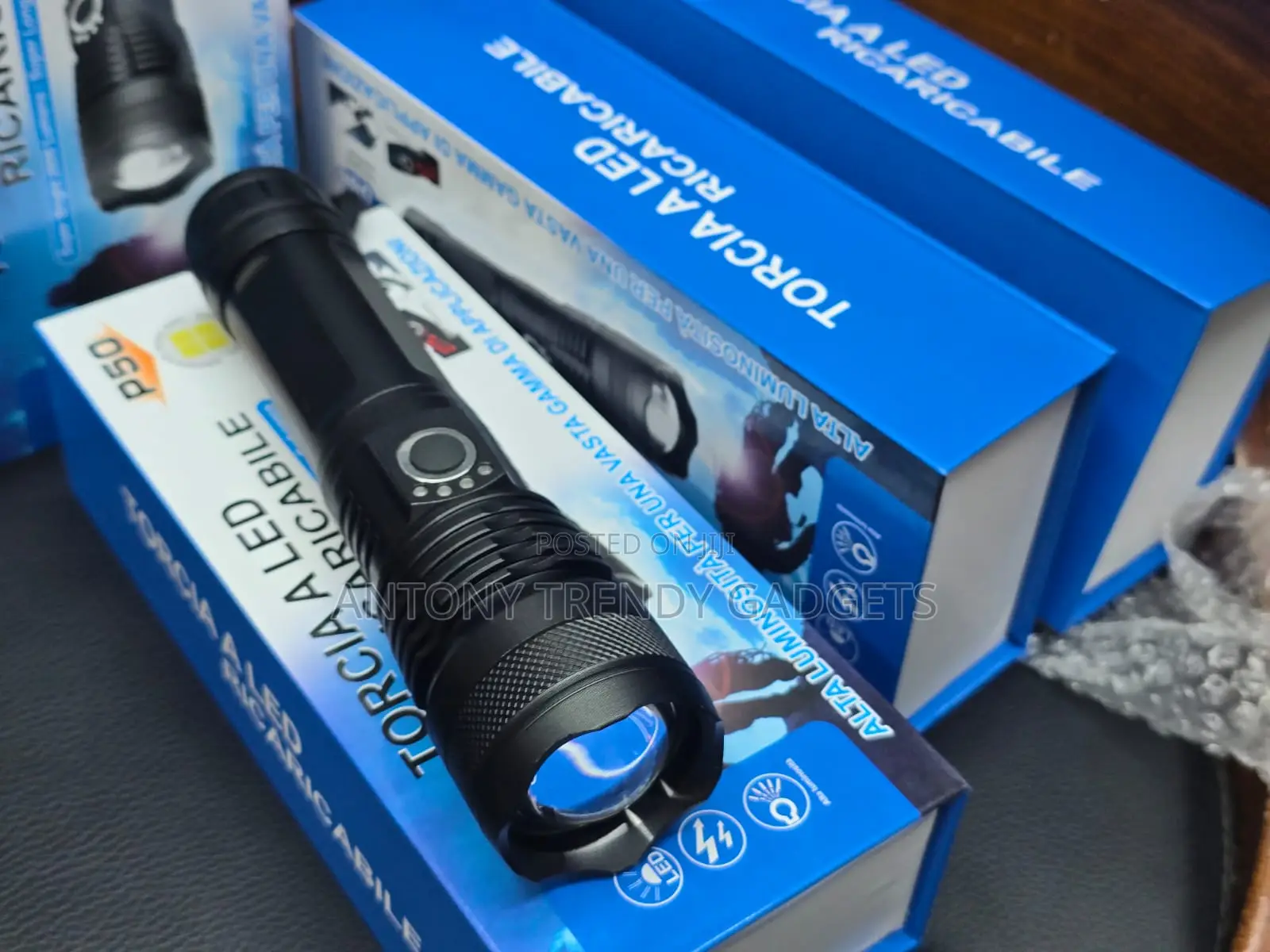 P50 High Power Tactical Flashlight With Aluminum Alloy Body