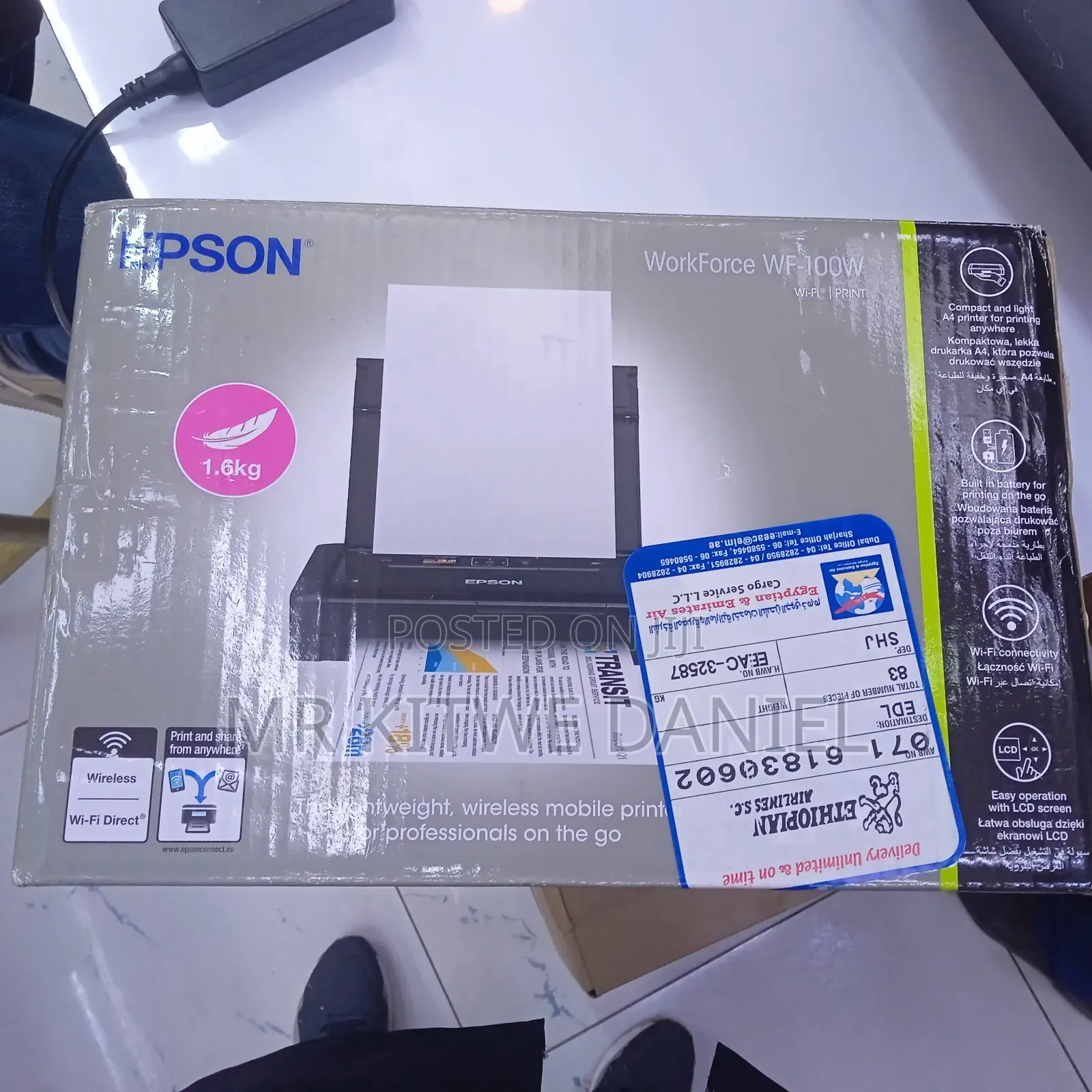 Epson Workforce WF 100w Portable Printer