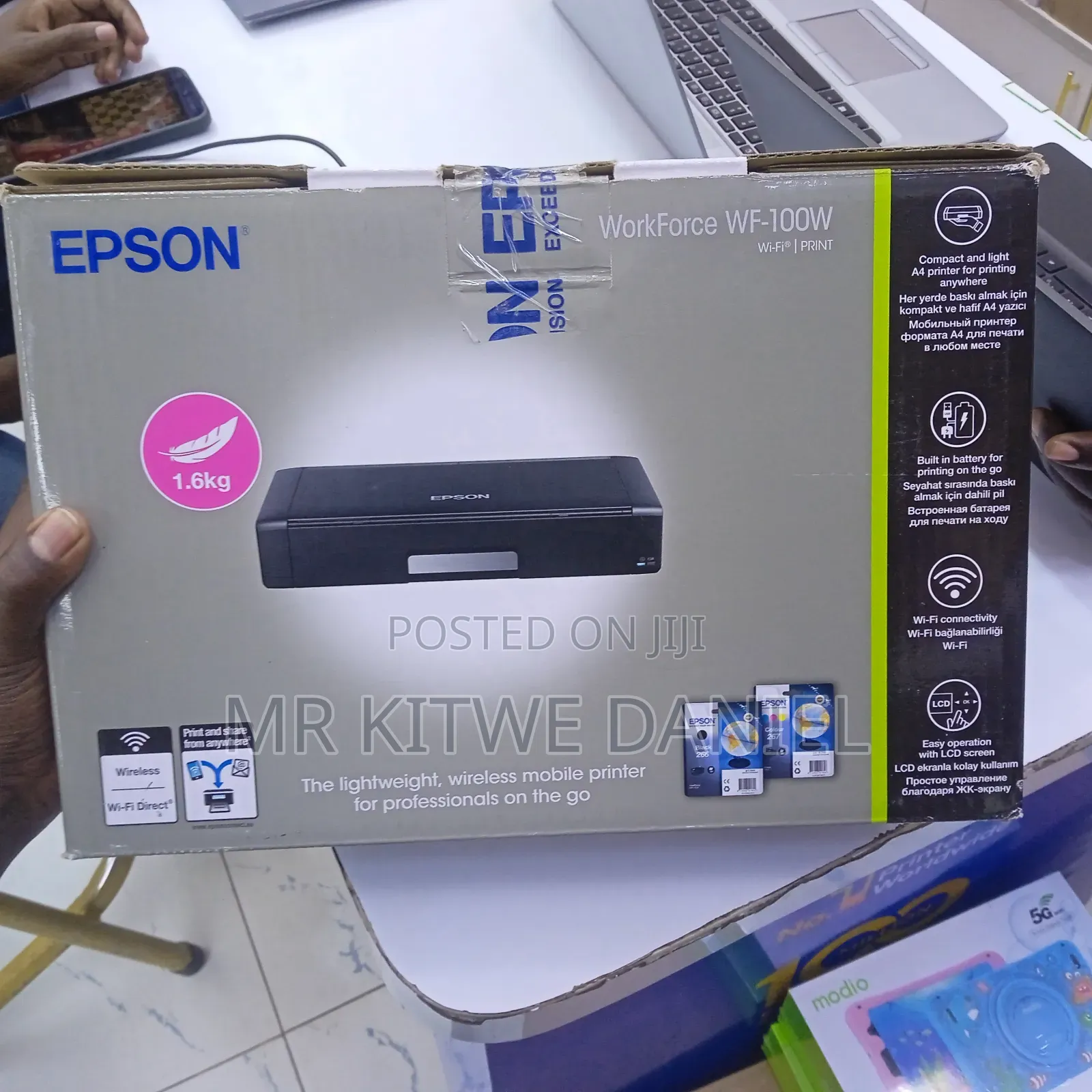 Epson Workforce WF 100w Portable Printer