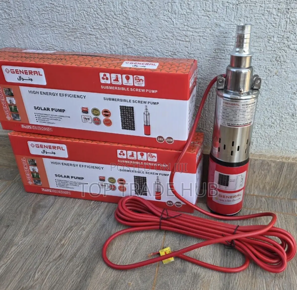 VIP General Solar DC Water Pump 50m 250watts