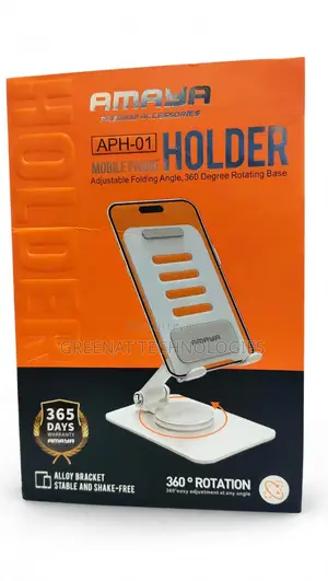 AMAYA APH-01 Mobile Phone Holder Adjustable Angle 360 Rotating Bas