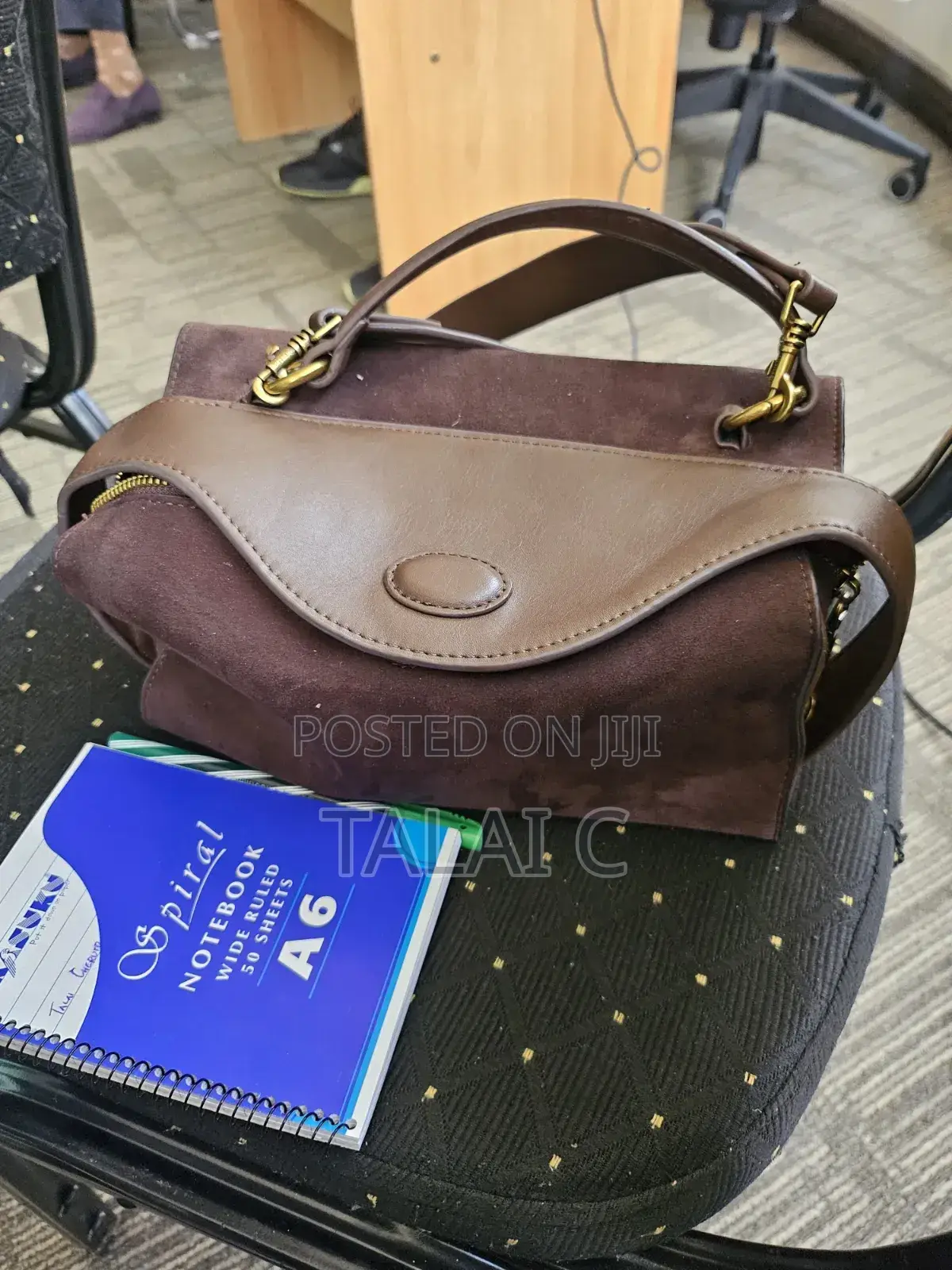 Long Brown Shoulder Bag