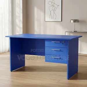 Office Desk; 1.4M Blue Office Desk