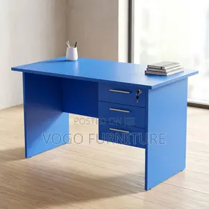 Office Desk; 1.4M Blue Office Desk