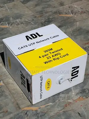 ADL CAT6 305M Ethernet Cable for CCTV and LAN Networking