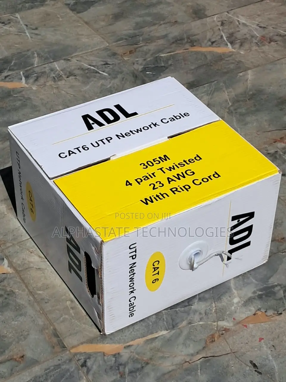 ADL CAT6 305M Ethernet Cable for CCTV and LAN Networking