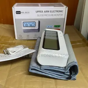 Electronic Upper Arm Blood Pressure Monitor With Digital Display