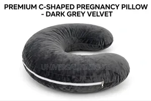 C-Shaped Velvet Pregnancy Pillow or Maternity Sleeping & Body Support